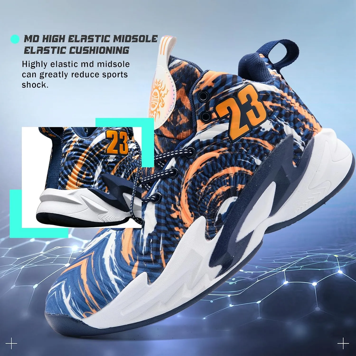 Men Basketball Shose Breathable Men Non Slip Outdoor Fashion Sneakers