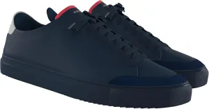 Men's Blue Everyday Sneaker - Blue Sneakers Shoes for Men - Classic Premium Italian Leather Walking & Casual Fashion Sneakers Shoes with Comfort Lace Up