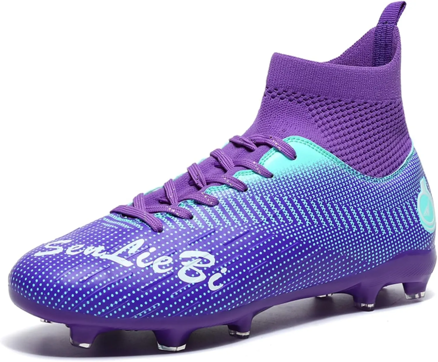 Men's Fashion High-Top Cleats Soccer Shoes Football Boots Outdoor Professional Training Athletic Turf Lacrosse Sports Sneakers