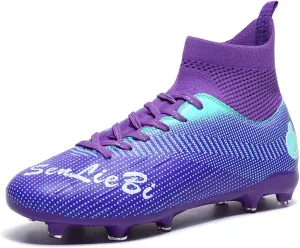 Men's Fashion High-Top Cleats Soccer Shoes Football Boots Outdoor Professional Training Athletic Turf Lacrosse Sports Sneakers