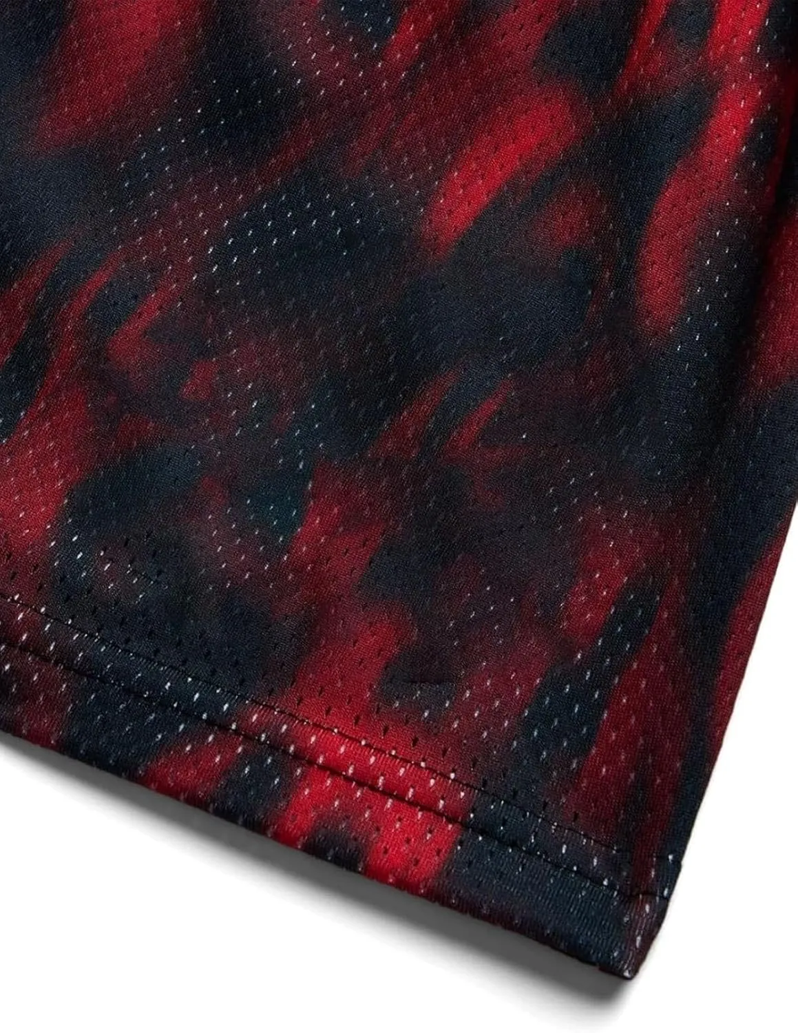 Men's Lightweight Graphic Print Mesh Basketball Shorts 4 Inch Gym Shorts for Hoops, Training & Streetwear with Drawstring