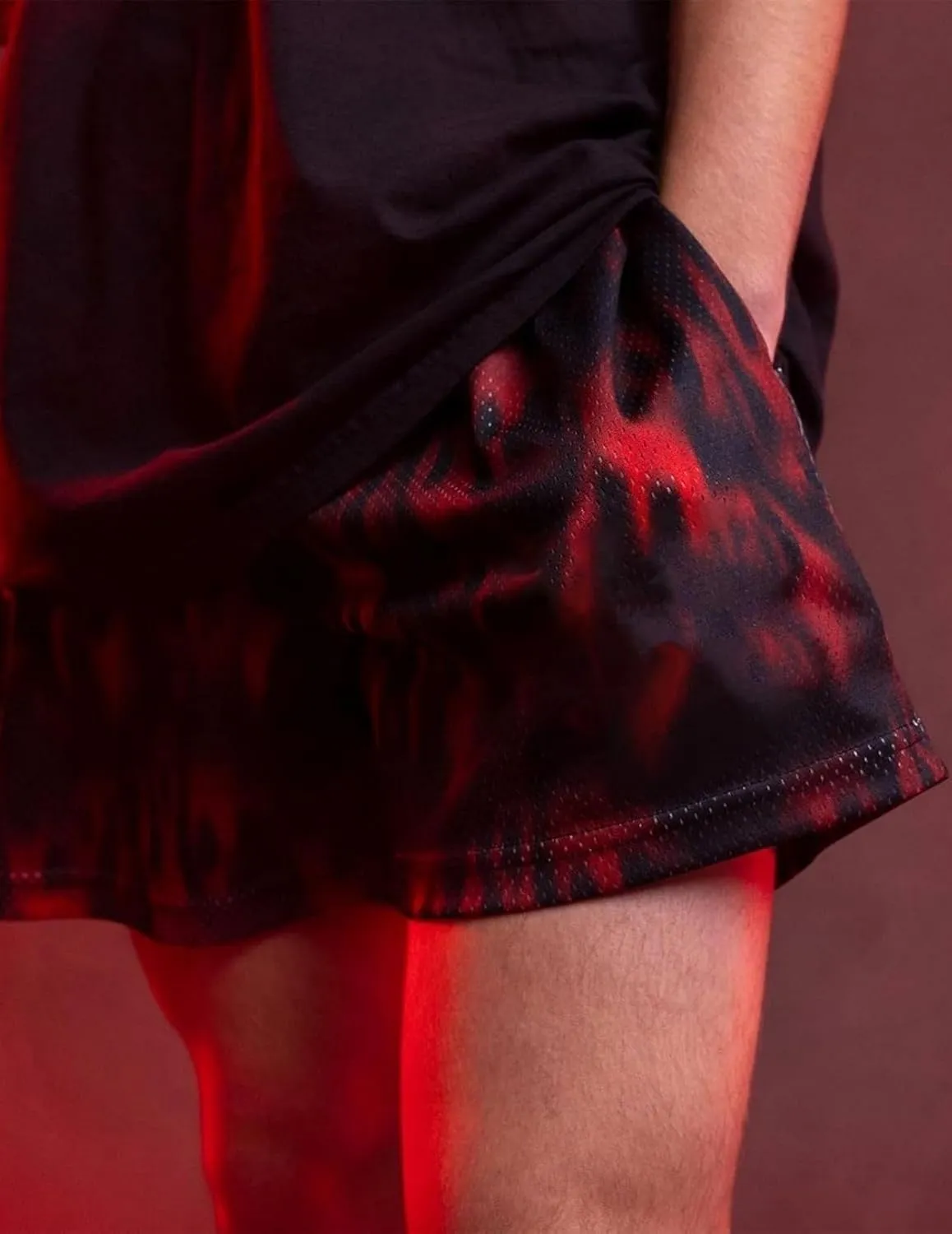 Men's Lightweight Graphic Print Mesh Basketball Shorts 4 Inch Gym Shorts for Hoops, Training & Streetwear with Drawstring