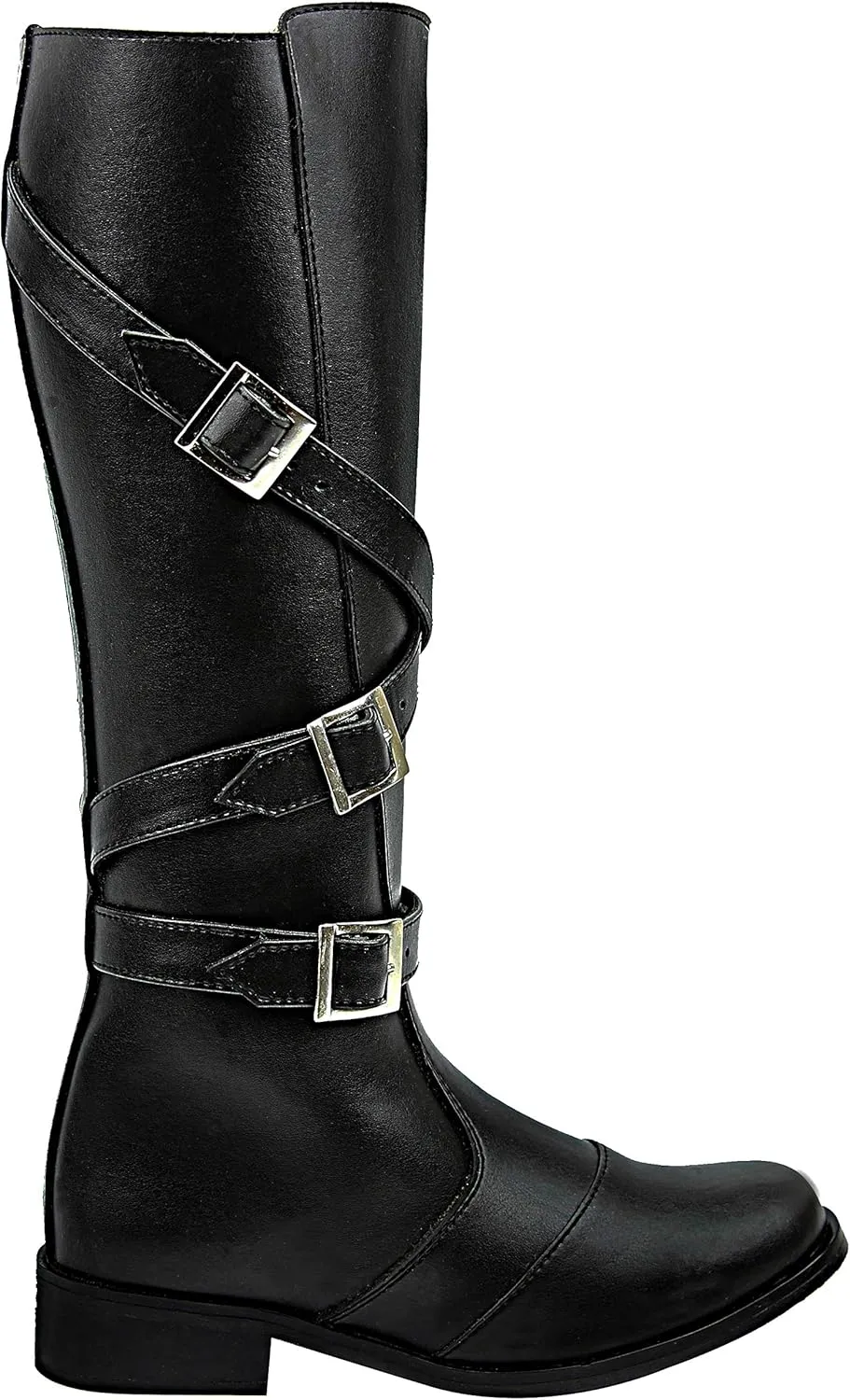 Men's Man Gardena Fashion Stylish Motorcycle Riding Leather Tall Knee High Boots Black