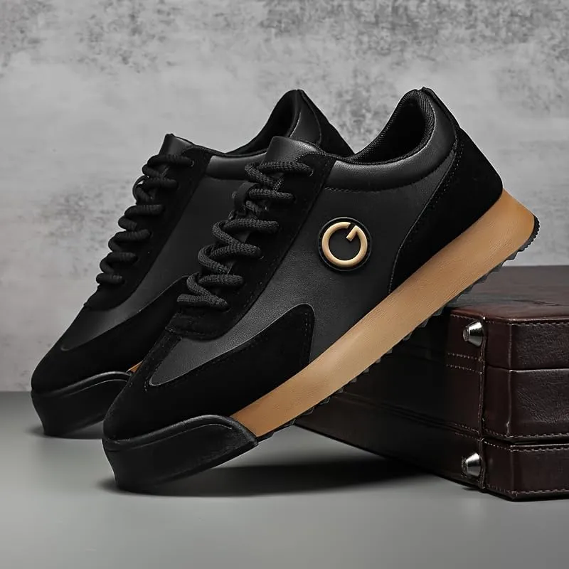 Men's Retro Sneakers Casual Low-Top Lace-Up Shoes Attire and Sports, Versatile Trainers