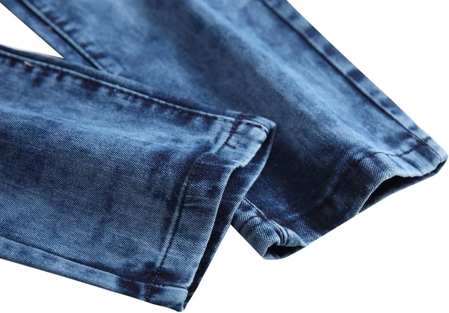 Men's Ripped Skinny Stretch Distressed Destroyed Slim Jeans Denim Pants