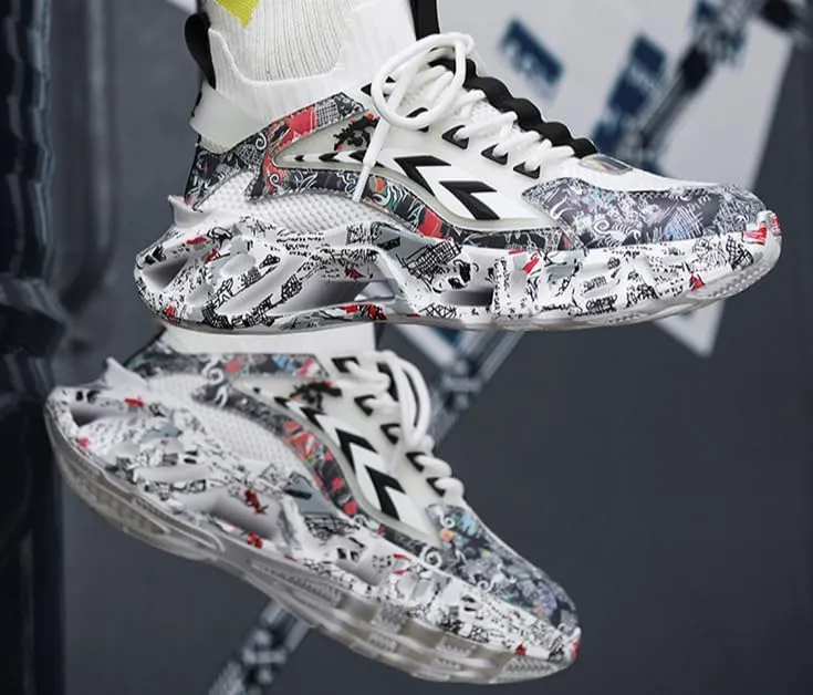 Men's Running Shoes - Lightweight Athletic Sneakers - Breathable Mesh Walking Shoes for Men - Non-Slip Cushioned Comfortable Running Footwear for Outdoor Sports
