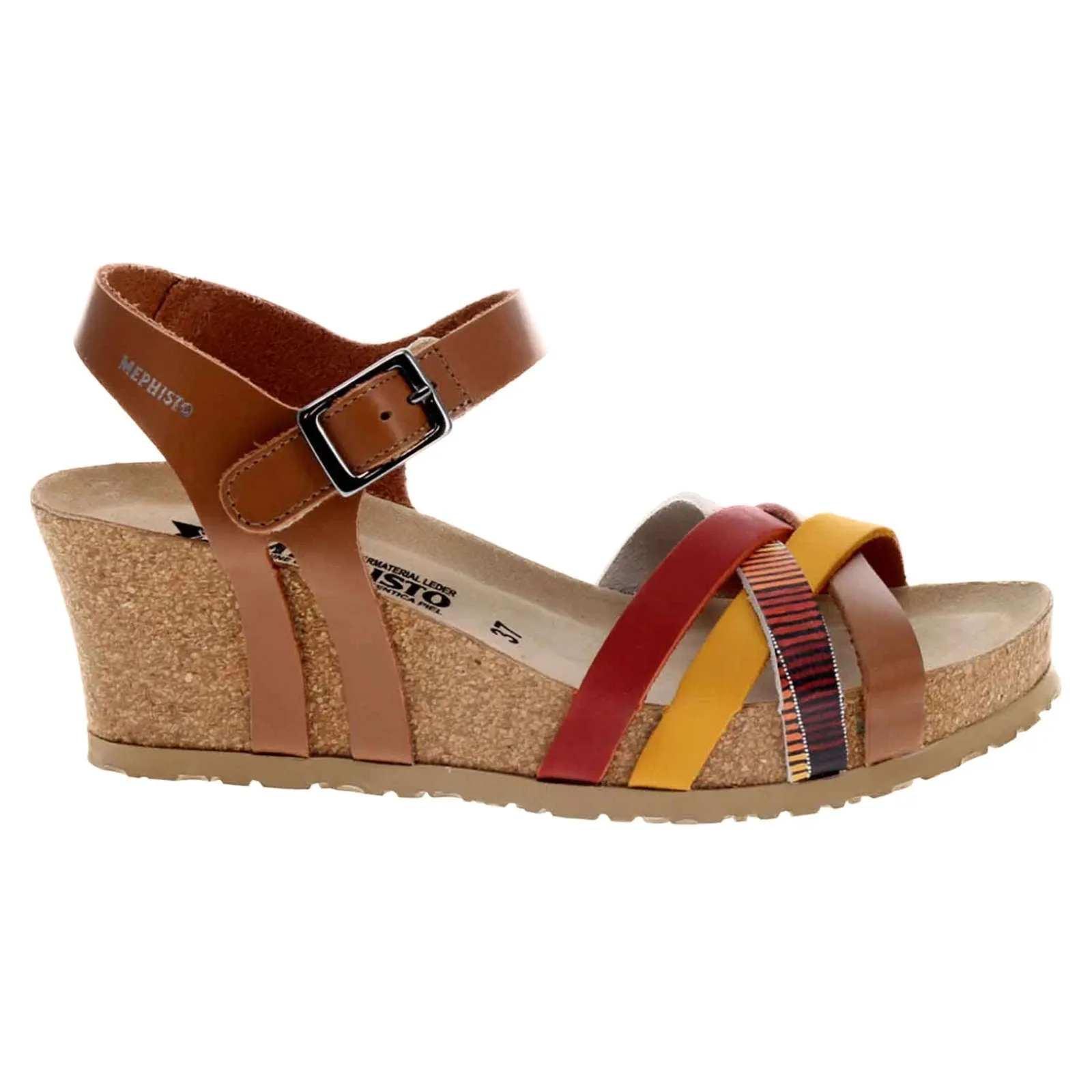 Mephisto Lanny Nubuck Leather Women's Wedge Sandals
