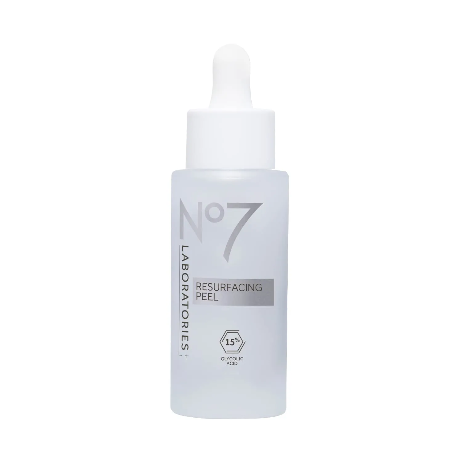 No7 Laboratories Resurfacing Peel 15% Glycolic Acid - Skin Resurfacing Face Peel for Smoother Skin - Brightening Pore Cleanser   Face Peeling Treatment for Impurities & Dead Skin Cells (30ml)