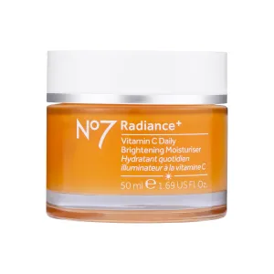 No7 Radiance  Brightening Vitamin C Moisturizer Face Cream - Skin Nourishing Face Moisturizer - Fast-Absorbing   Lightweight Formula & Suitable for Dry Skin, 1.69 fl oz