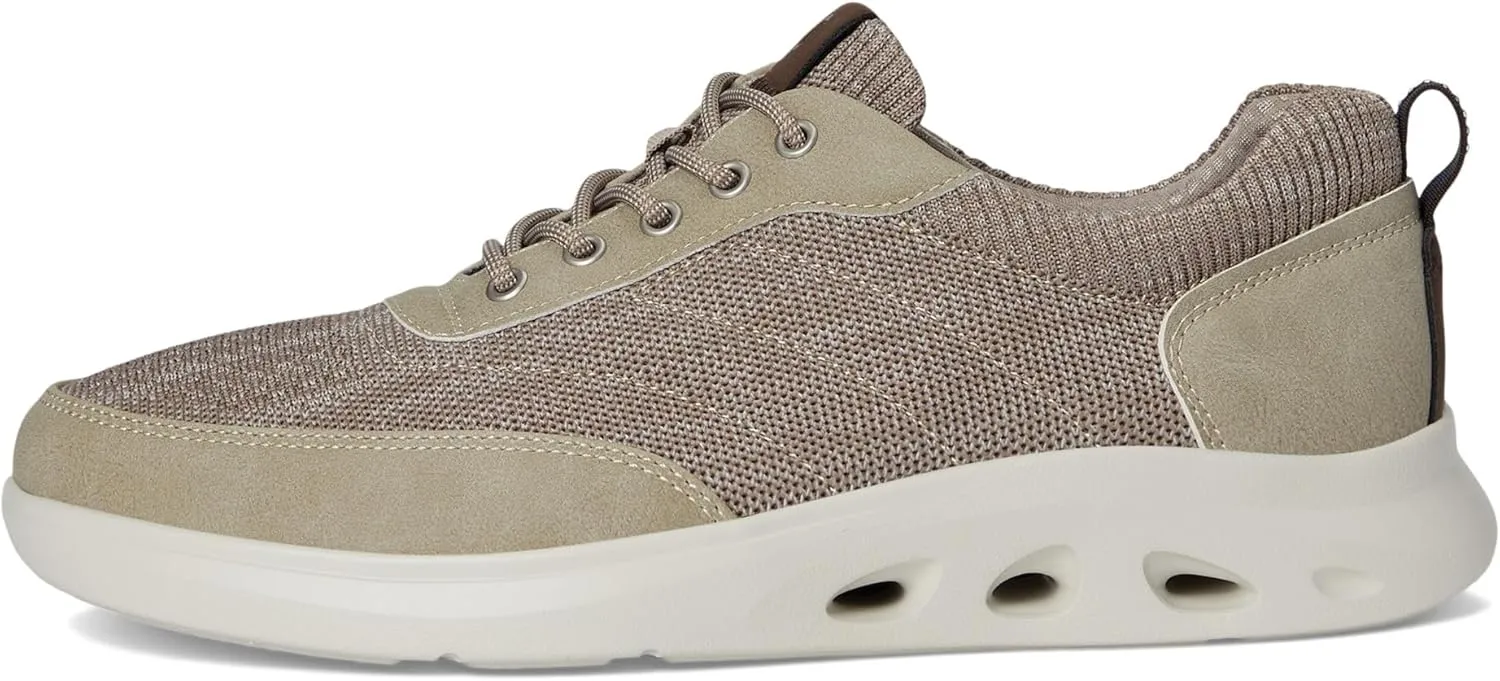 Nunn Bush Men's Ponte Knit Moc Toe Sneakers Hybrid Oxford Casual Lightweight Athletic Style Lace Up