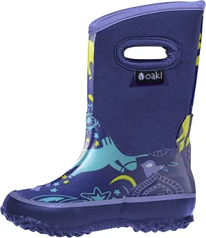 OAKI Kid's Neoprene Rain Boots, Snow Boots, Muck Boots