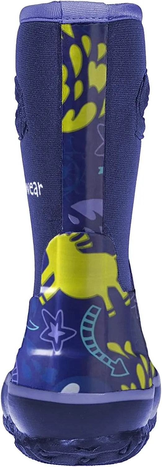 OAKI Kid's Neoprene Rain Boots, Snow Boots, Muck Boots