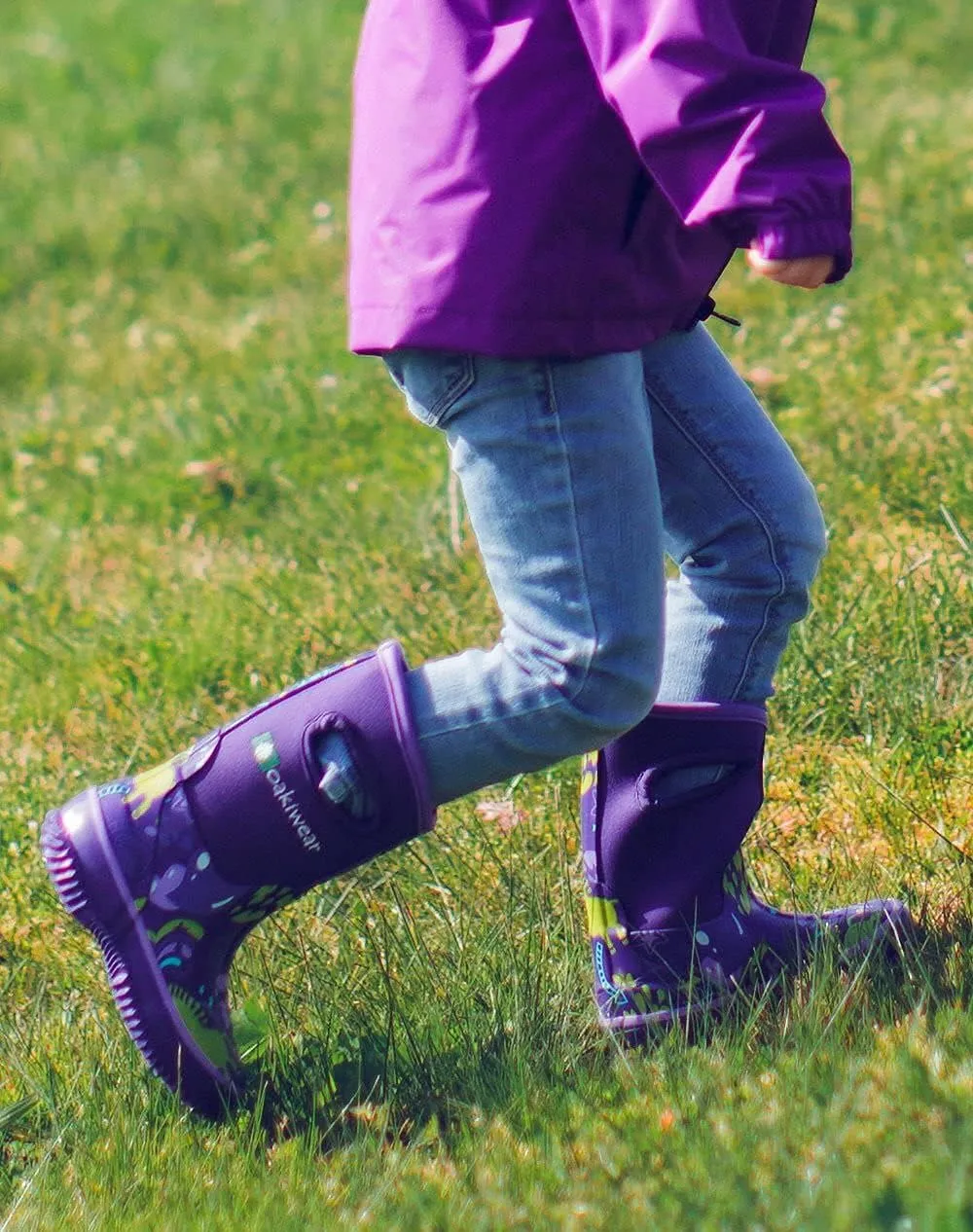 OAKI Kid's Neoprene Rain Boots, Snow Boots, Muck Boots