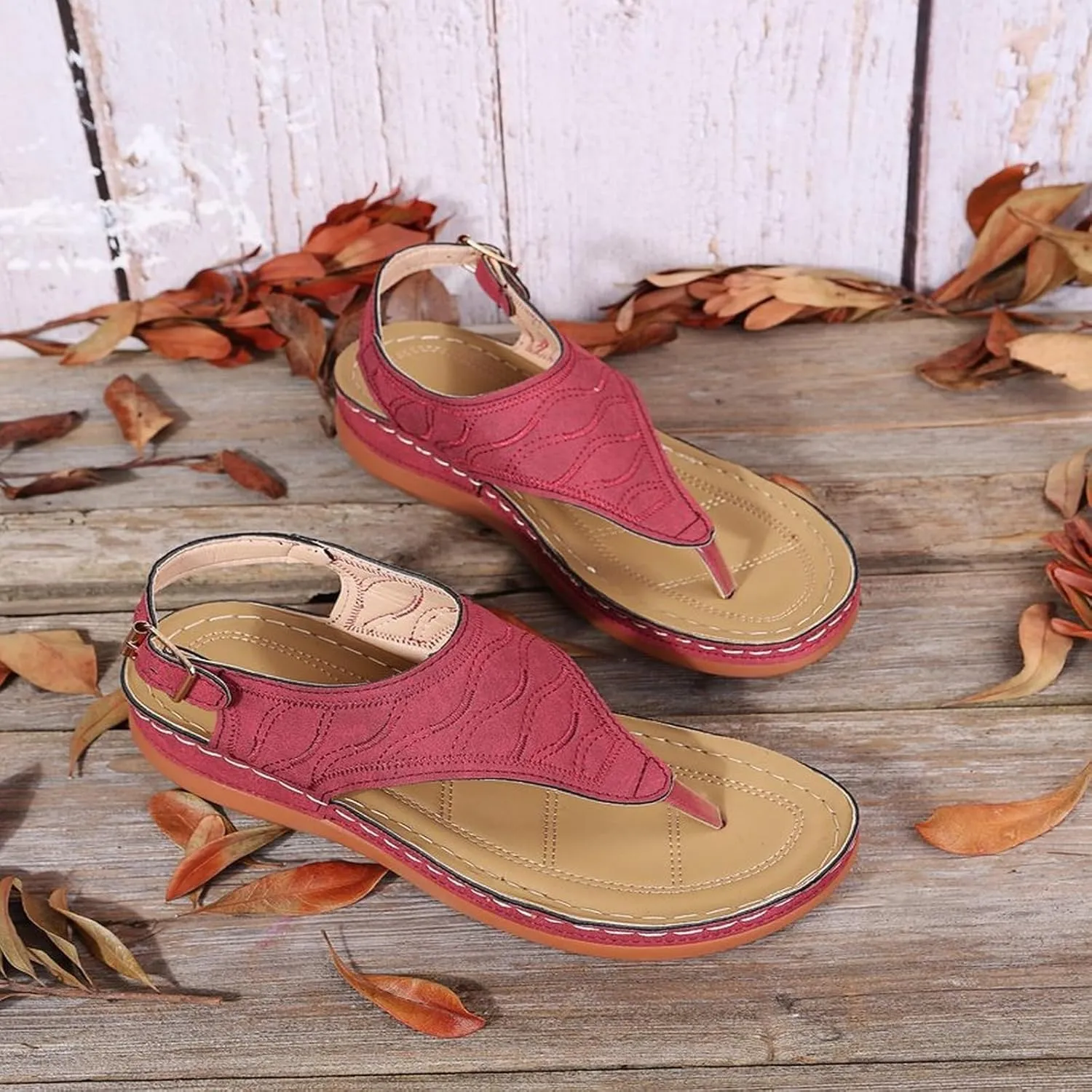 Orthopedic Sandals for Women Sandals Closed Toe Wedge Shoes Dressy Summer Beach Slides Walking Flip Flops for Women Ankle Strap Slip On Platform Sandals Comfortable Womens Orthopedic Sandal