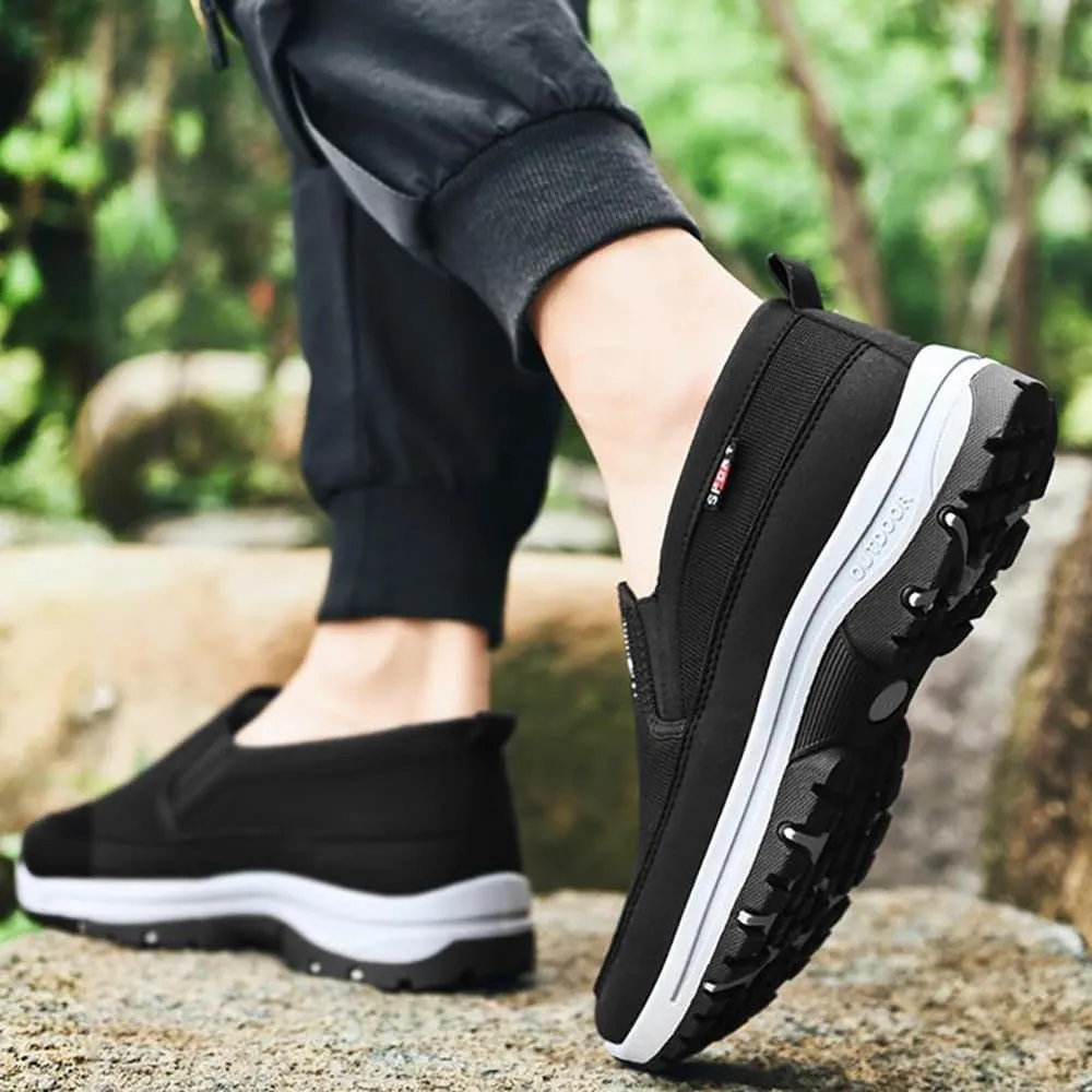 Orthoture Mens Shoes, Men's Arch Support Orthopedic Slip-on Running Hiking Sneakers Comfortable Hiking Loafers