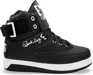 PATRICK EWING Athletics 33 HI x Orion Hybrid Sneakers for Men - High Top, Leather, Black/White, Comfortable & Durable, Size 10