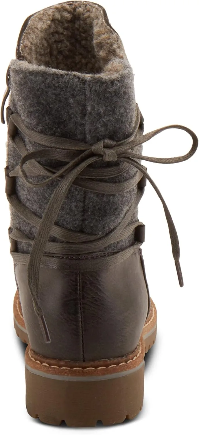 PATRIZIA Spring Step Dawna Ankle Boots for Women - Pull-On Ladies Boots with Zipper Closure - Tonal stitching Womens Boots for Outdoor