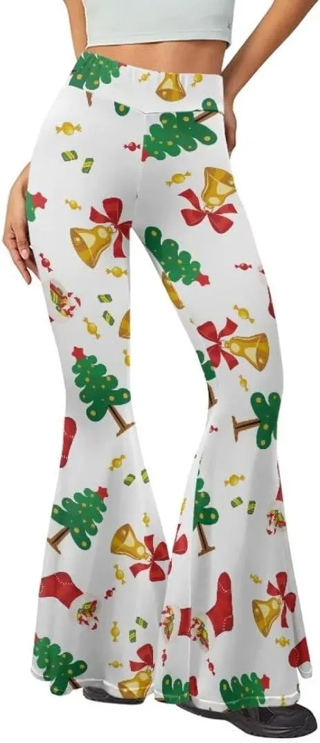 Pinupub Women's Flare Yoga Pants Wide Leg High Waisted Casual Athletic Pants Workout Gym Pants