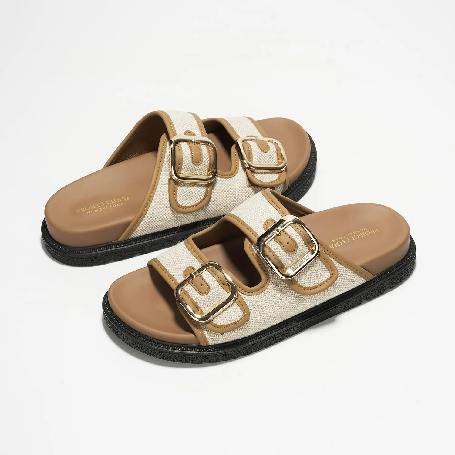 Project Cloud Platform Sandals Women Footwear - Comfortable Summer Slides Memory foam Insole with Adjustable Straps - Casual Wear Womens Sandals