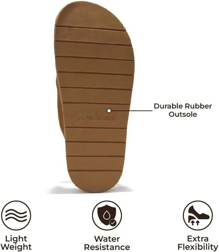Project Cloud Platform Summer Sandals for Women 2025 - Comfortable and Adjustable Straps Summer Slides with Memory Foam Insole - Non-Slip Casual Womens Sandals