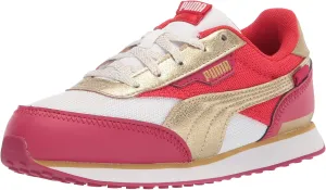 Puma Future Rider Sneaker, White-Persian R, 6 US Unisex Big Kid