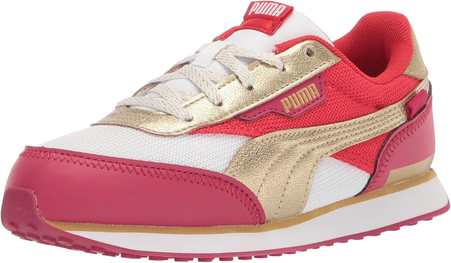Puma Future Rider Sneaker, White-Persian R, 6 US Unisex Big Kid