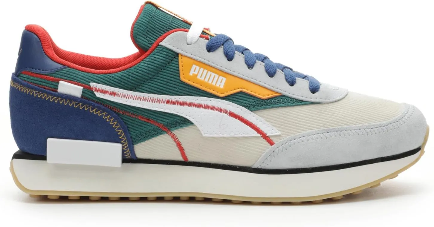 Puma Mens Future Rider Nh Blue Lace Up Sneakers Shoes Casual - Multi