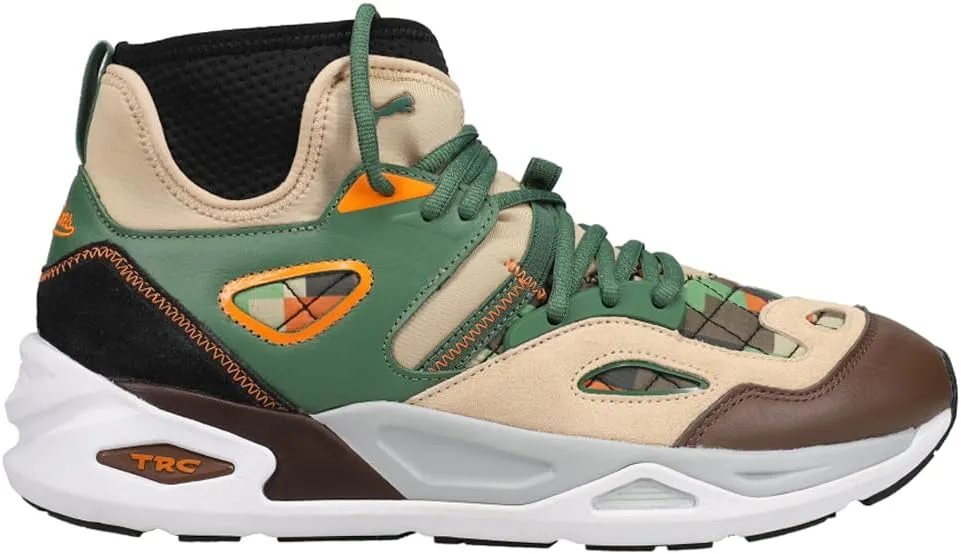 PUMA Mens TRC Blaze Mid X Black Fives Brown Collaboration & Limited Sneakers Shoes 9