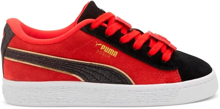 PUMA Toddler Boys Laughing Out Loud Surprise X Suede Lace Up Sneakers Shoes Casual - Red - Size 10.5 M