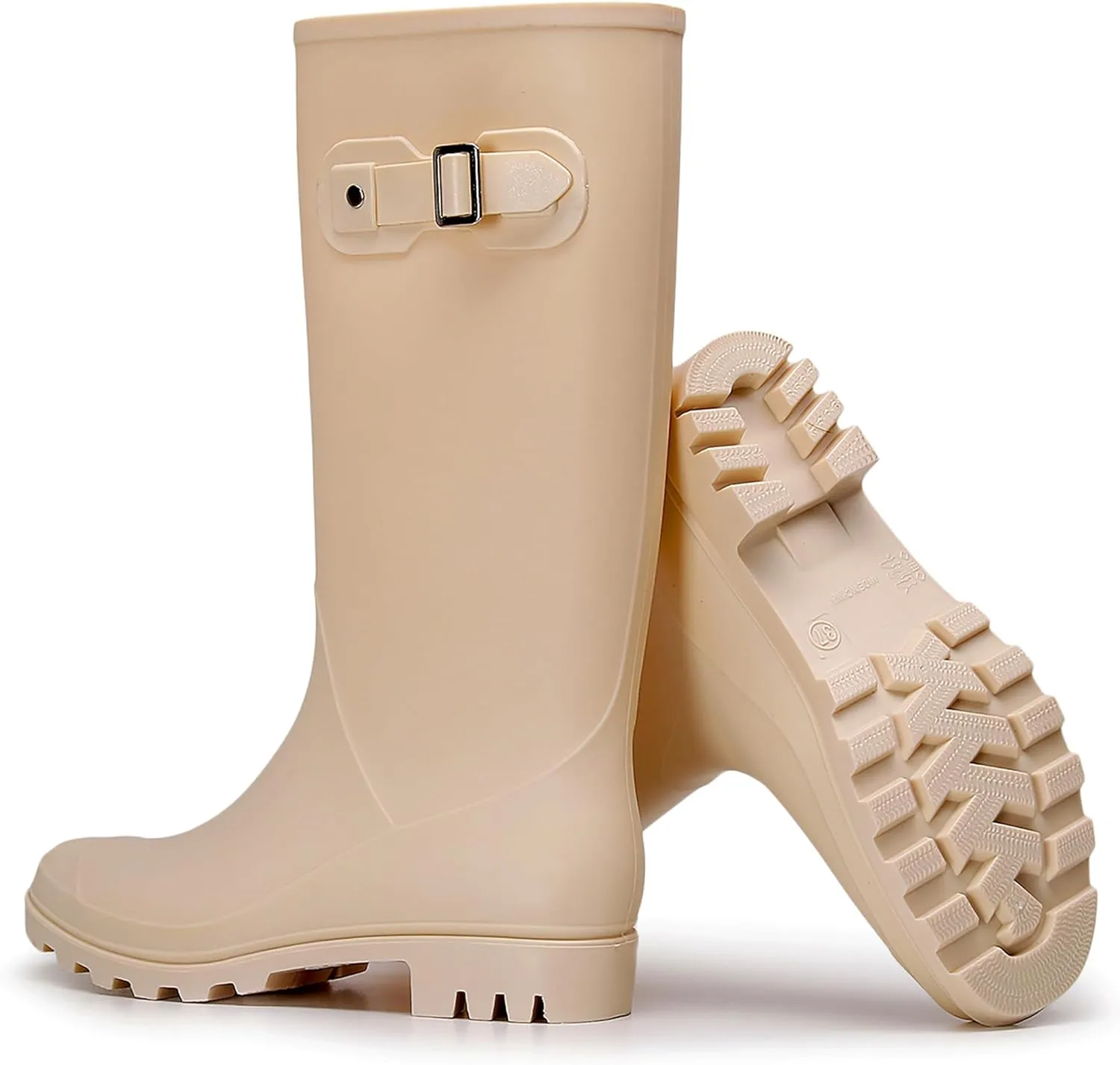Rain Boots for Women Waterproof Garden Shoes Non-Slip Knee-high Mud boots Ladies Tall Rubber Boots Lightweight Outdoor Work Booties