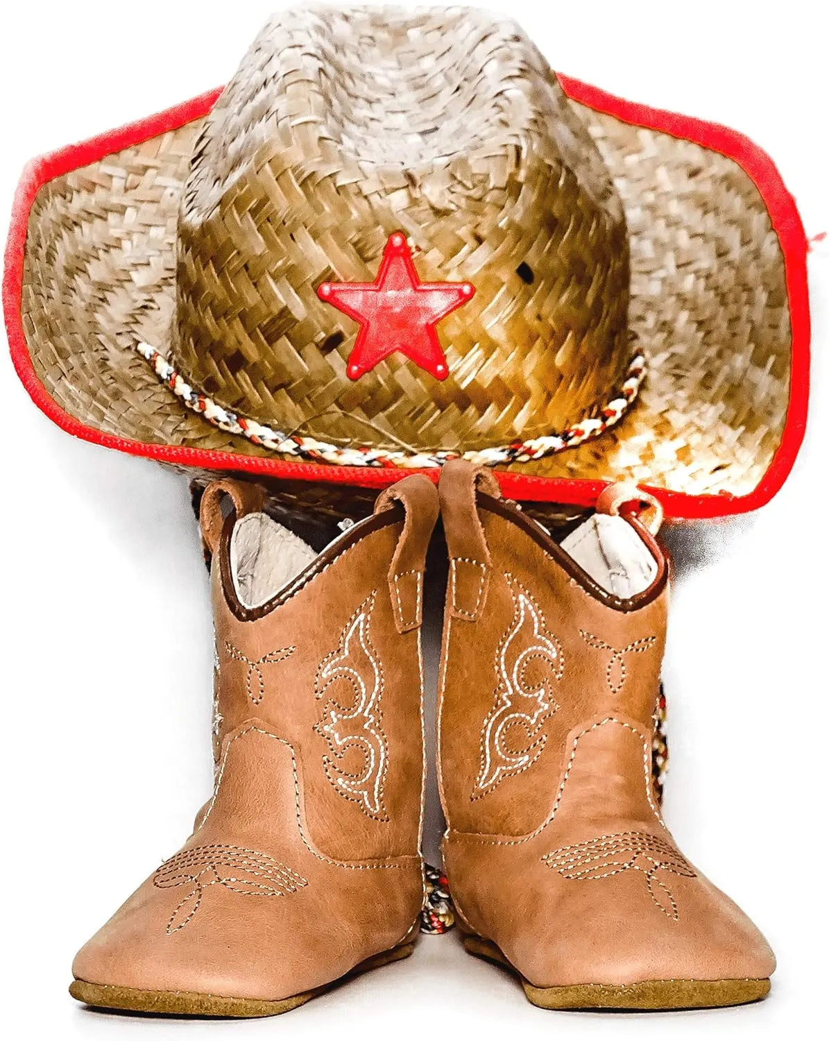 Real Leather Soft Sole Cowboy Boots for Baby Infant Toddler Boys Girls Newborn Crib Prewalkers Or Special Occasion