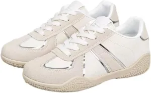 Retro Tennis Shoes for Women & Girls Anti-Slip Lace Up Sneakers Lightweight Casual Walking Shoes