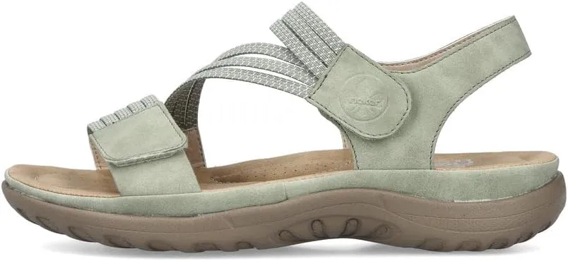 Rieker 64870 Franja Women's Strap Sandals – Comfortable Lightweight Hiking Footwear with Adjustable Hook and Loop Closures, Flexible Sole for Everyday Wear
