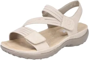 Rieker 64870 Franja Women's Strap Sandals – Comfortable Lightweight Hiking Footwear with Adjustable Hook and Loop Closures, Flexible Sole for Everyday Wear