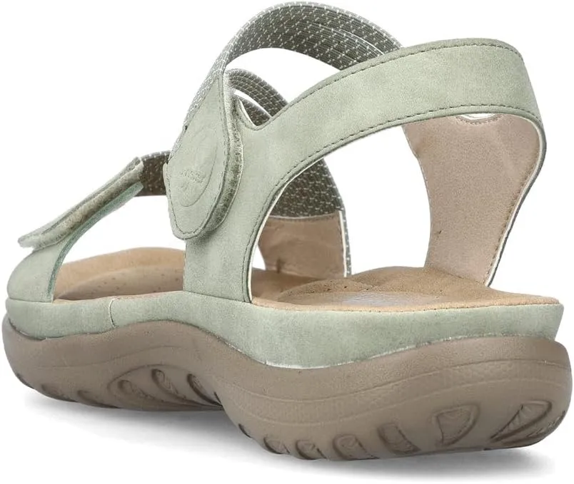 Rieker 64870 Franja Women's Strap Sandals – Comfortable Lightweight Hiking Footwear with Adjustable Hook and Loop Closures, Flexible Sole for Everyday Wear
