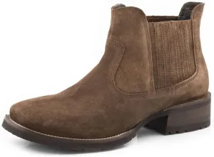 ROPER Mens Tan Leather Lucas Cow Suede Ankle Boots