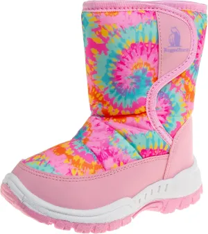 Rugged Bear Girls Snow Boot, Tie-dye, 12 Little Kid