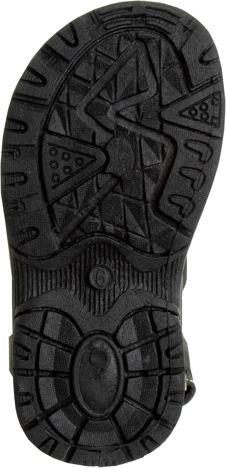 Rugged Bear Kids Boys Girls Open-Toe Outdoor Sport Water Sandals - beach pool slide adjustable strap shoes athletic summer (Toddler/Little Kid/Big Kid)