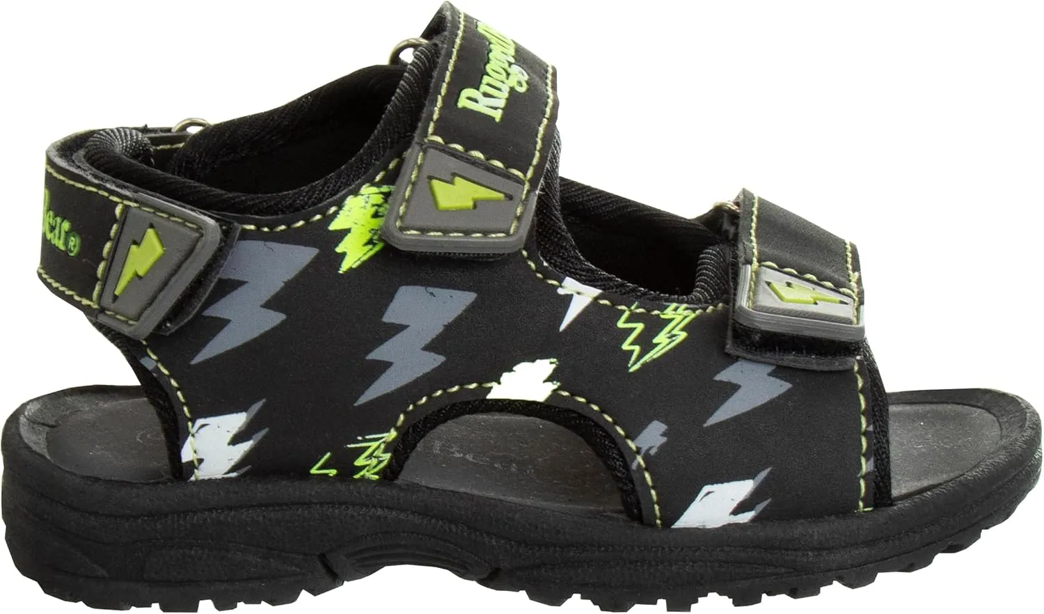 Rugged Bear Kids Boys Girls Open-Toe Outdoor Sport Water Sandals - beach pool slide adjustable strap shoes athletic summer (Toddler/Little Kid/Big Kid)
