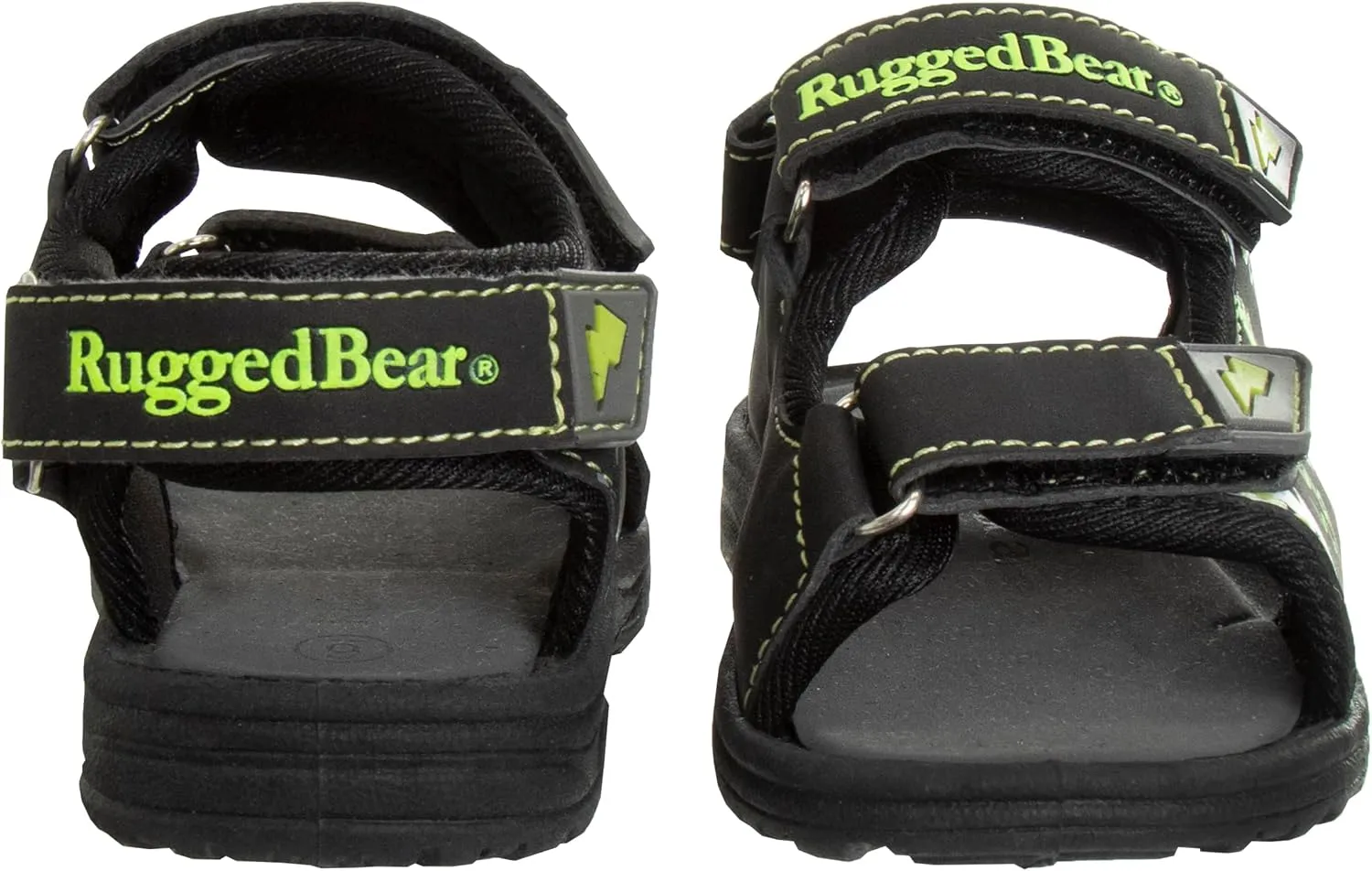 Rugged Bear Kids Boys Girls Open-Toe Outdoor Sport Water Sandals - beach pool slide adjustable strap shoes athletic summer (Toddler/Little Kid/Big Kid)