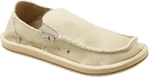 Sanuk mens Vagabond loafers shoes, Khaki, 13 US