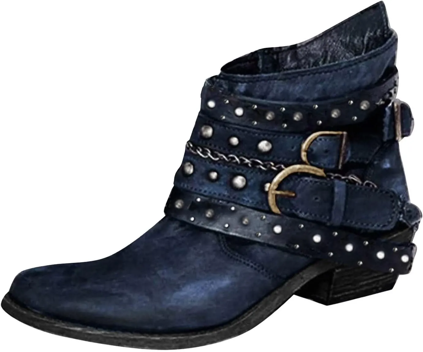 SBGMoSJ Ankle Boots Men Western White Ankle Boots Chunky Heel Womens Ankle Cowboy Boots Square Toe Suede Ankle Boots for Women Taupe Cowgirl Booties for Women Wide Calf