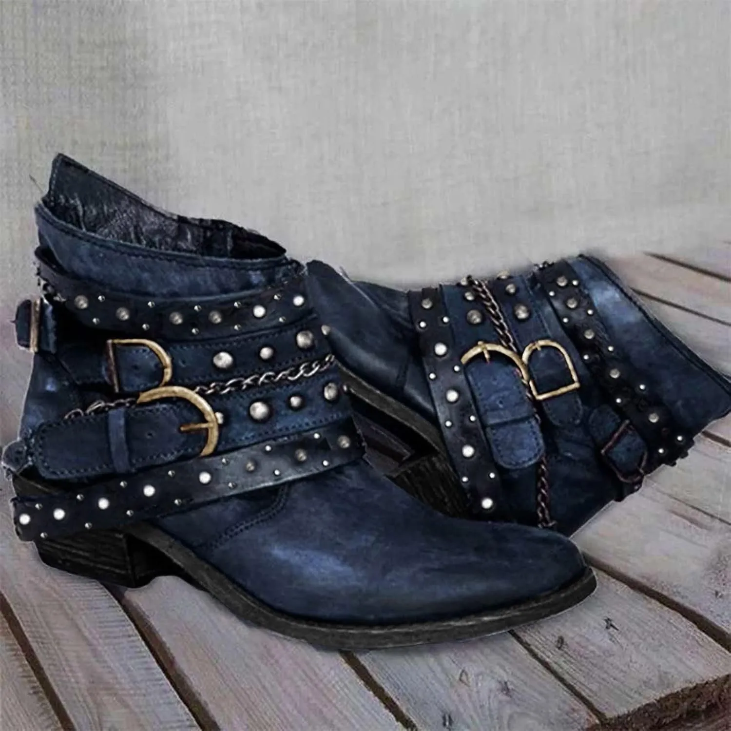 SBGMoSJ Ankle Boots Men Western White Ankle Boots Chunky Heel Womens Ankle Cowboy Boots Square Toe Suede Ankle Boots for Women Taupe Cowgirl Booties for Women Wide Calf