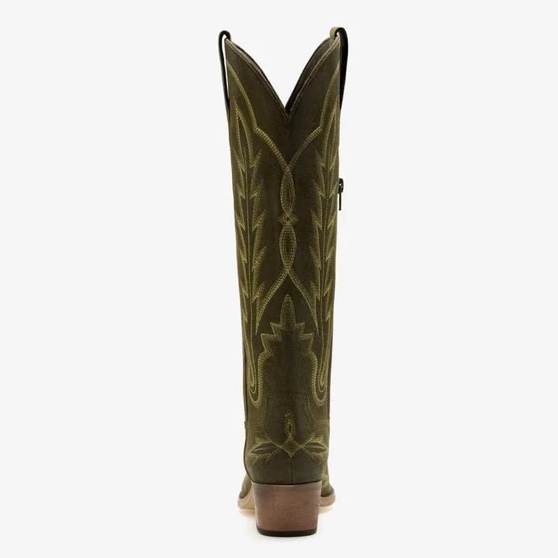 sexytag Cowboy Boots for Women Knee High Cowgirl Boots Wide Calf Embroidered Western Boots