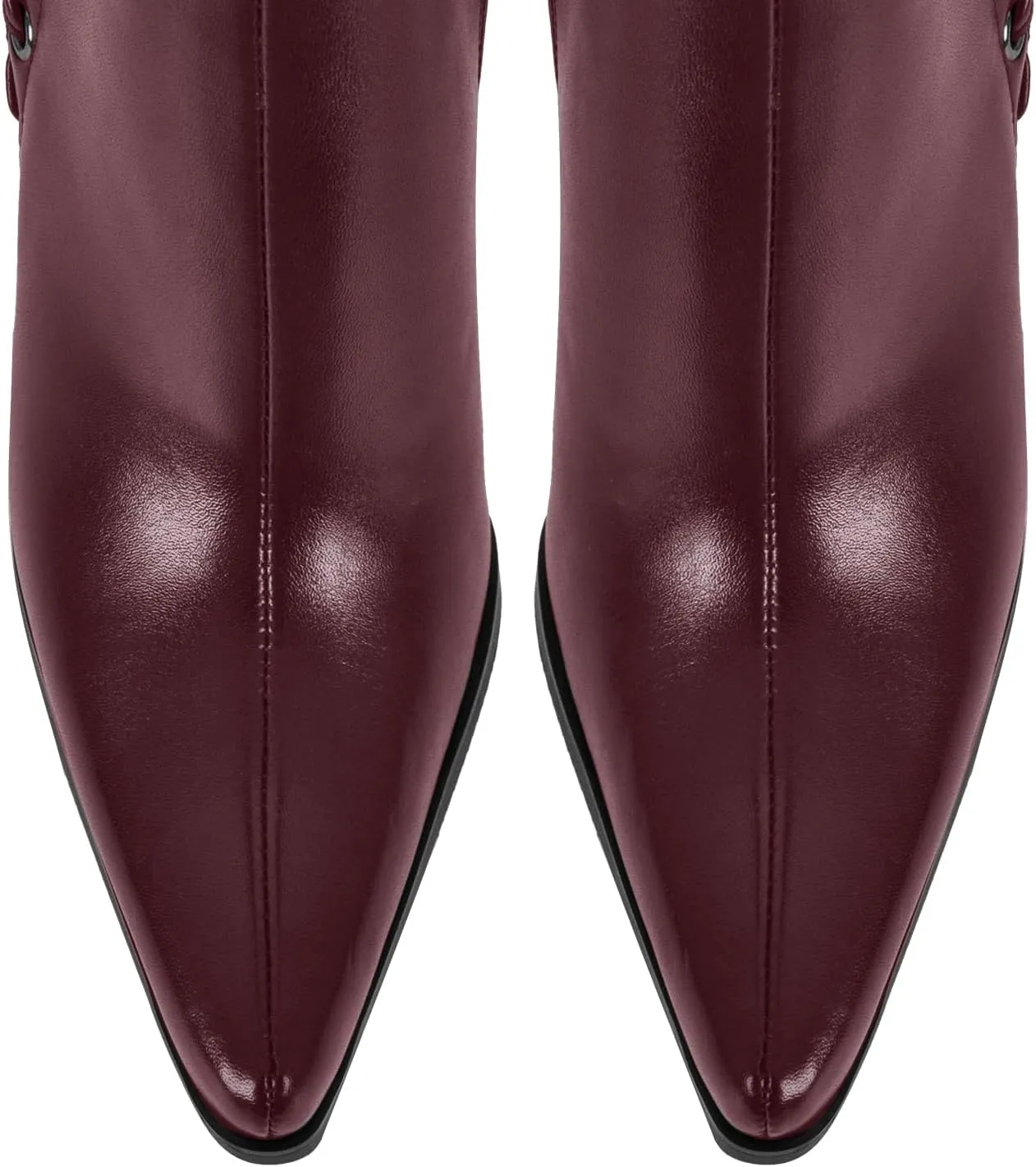 sexytag Knee High Boots for Women Pointy Toe Stiletto Heel Boots Lace up Side Zipper Fashion Boot