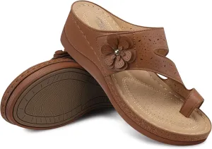 SHIBEVER Platform Flip Flops for Women: Comfortable Sandals for Women Dressy - Walking Summer Slip on Bunion Sandals