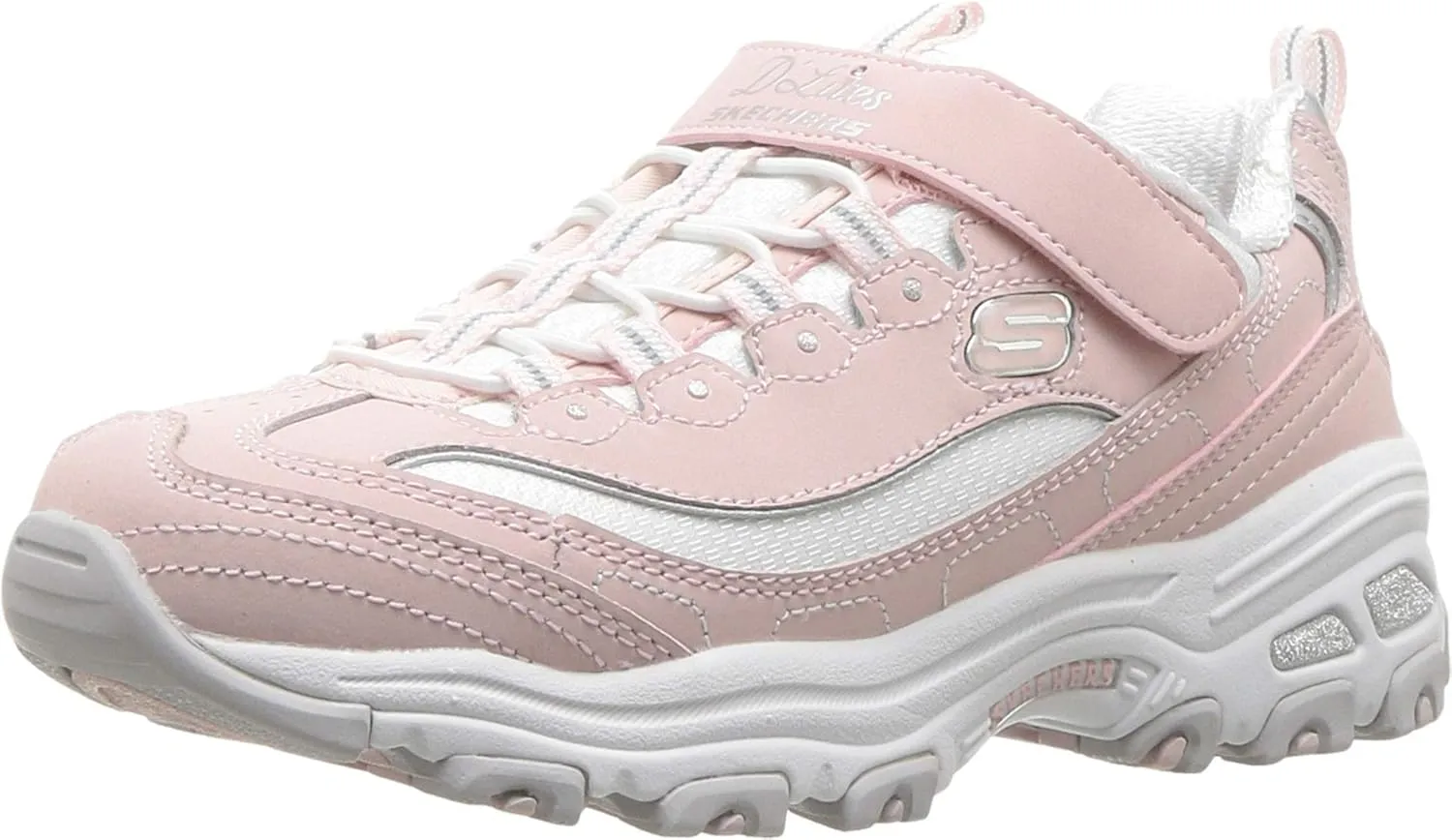 Skechers Unisex-Child D'Lites-Biggest Fan Sneaker