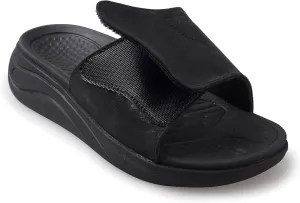 Slide Sandals for Women with Adjustable Width Arch Support Orthotic for Plantar Fasciitis Swollen Feet Pain Relief Neuropathy