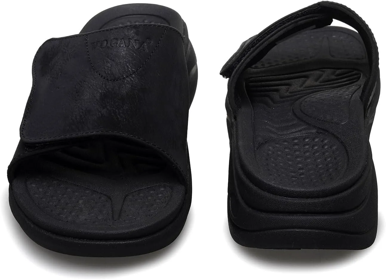 Slide Sandals for Women with Adjustable Width Arch Support Orthotic for Plantar Fasciitis Swollen Feet Pain Relief Neuropathy