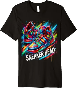 Sneaker Head Urban Streetwear Retro Kicks Enthusiast Premium T-Shirt
